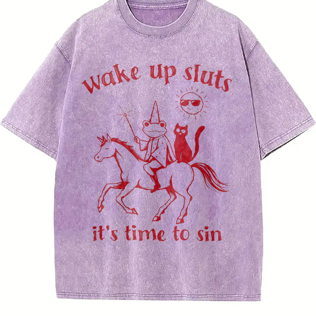 Wake Up Baddies It's Time To Misbehave - Boxy Vintage product image 6
