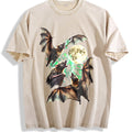 Bats Howling To Moon 90s Vintage Washed T-Shirt product image 1