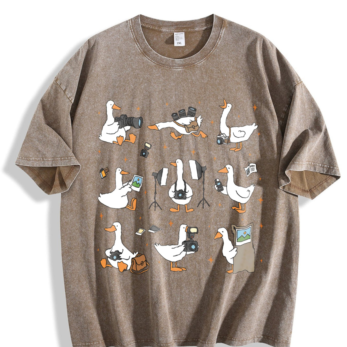 Silly Goose Photographer Vintage Washed T-Shirt product image 3