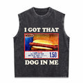I Got That Dog In Me Funny Combo 4th Of July Meme Men's Washed Tank Top