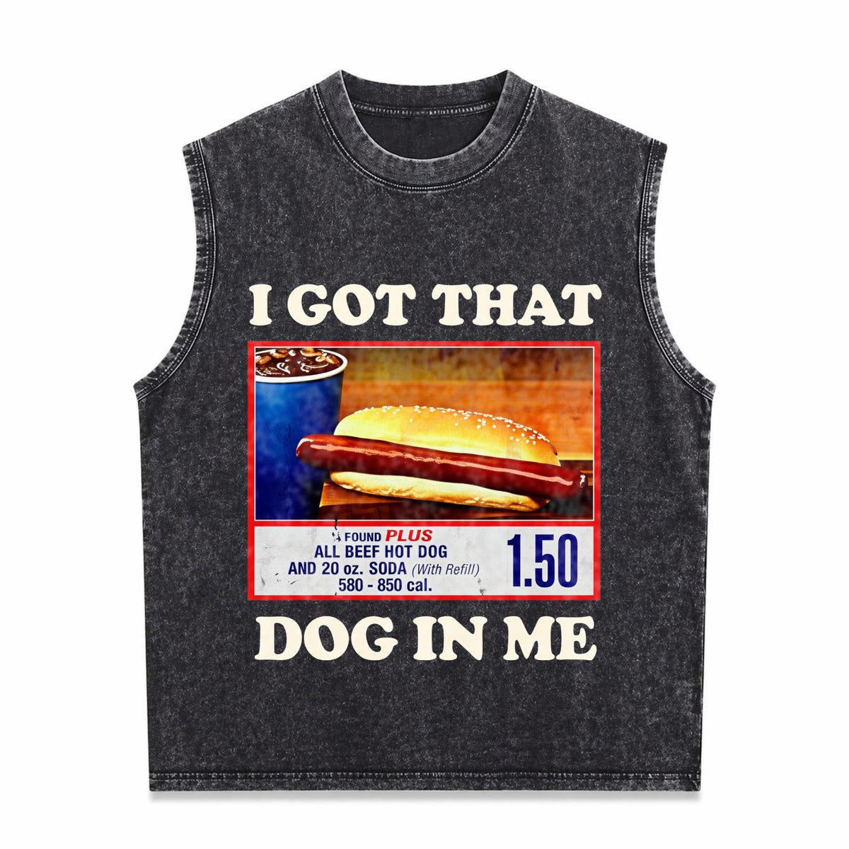 I Got That Dog In Me Funny Combo 4th Of July Meme Men's Washed Tank Top