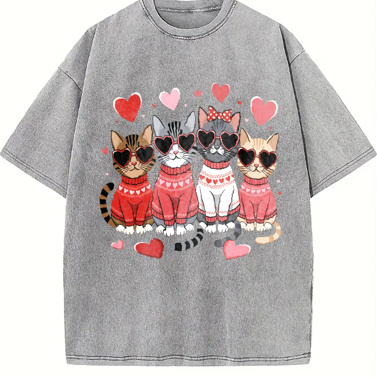 Valentine's Day : Winter A Cat With Heart-shaped Vintage product image 5