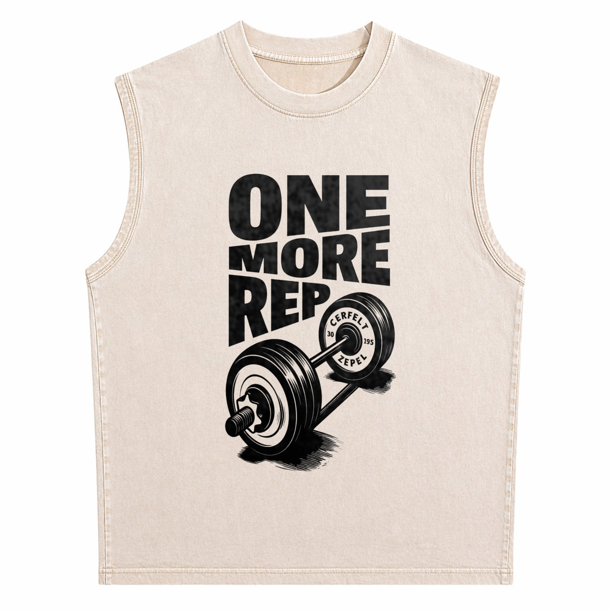 Funny Gym Workout - One More Rep Weightlifting Men's Washed Tank Top