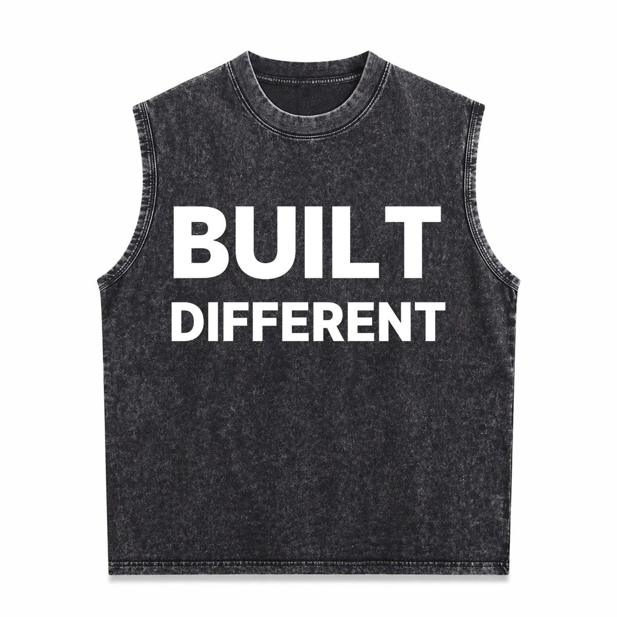 Built Different Men's Washed Tank Top
