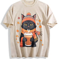 Winter Autumn And Atmosphere Black Cat Holding Vintage product image 1