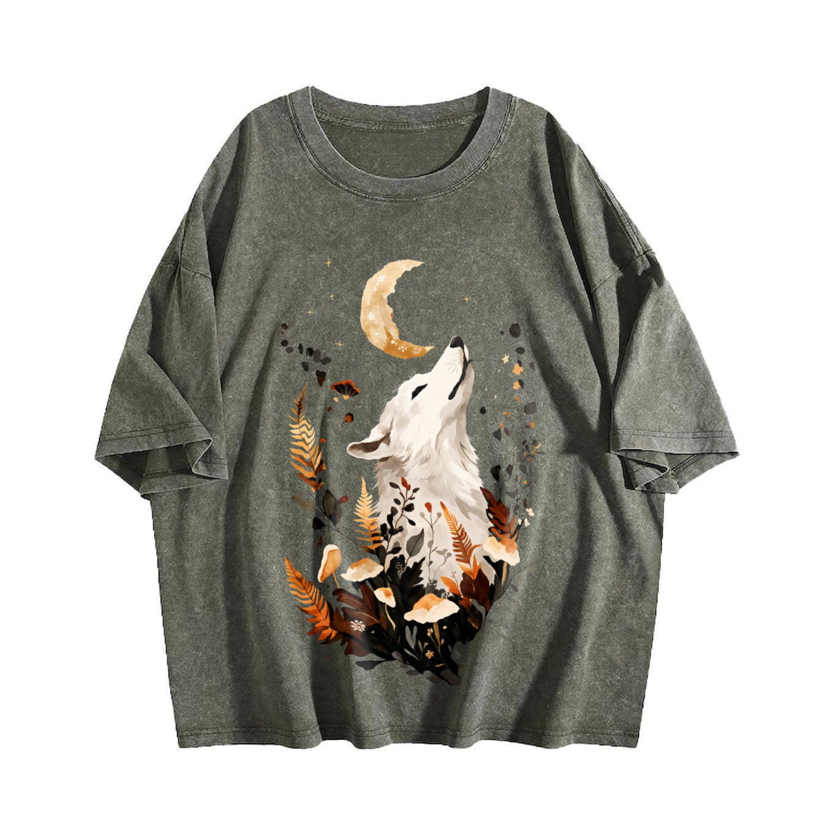 Looking Up Noble White Fox Vintage Washed T-Shirt product image 4