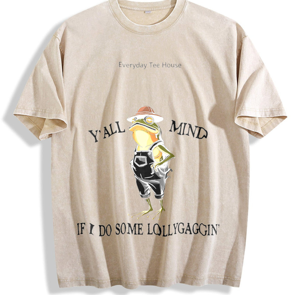 Funny Frog Vintage Washed T-Shirt product image 1