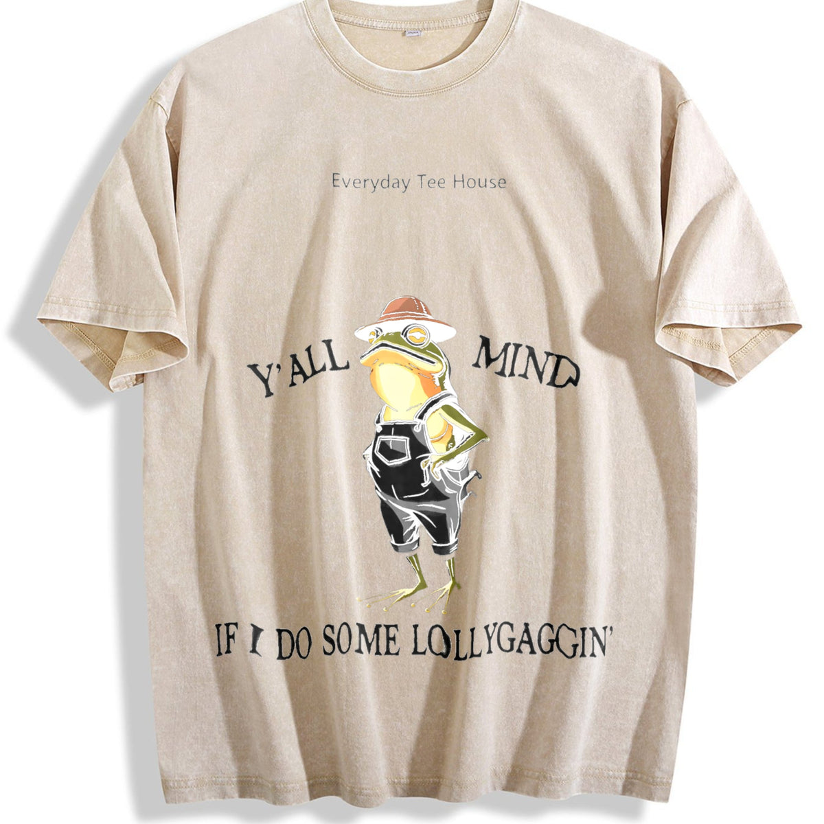 Funny Frog Vintage Washed T-Shirt product image 1