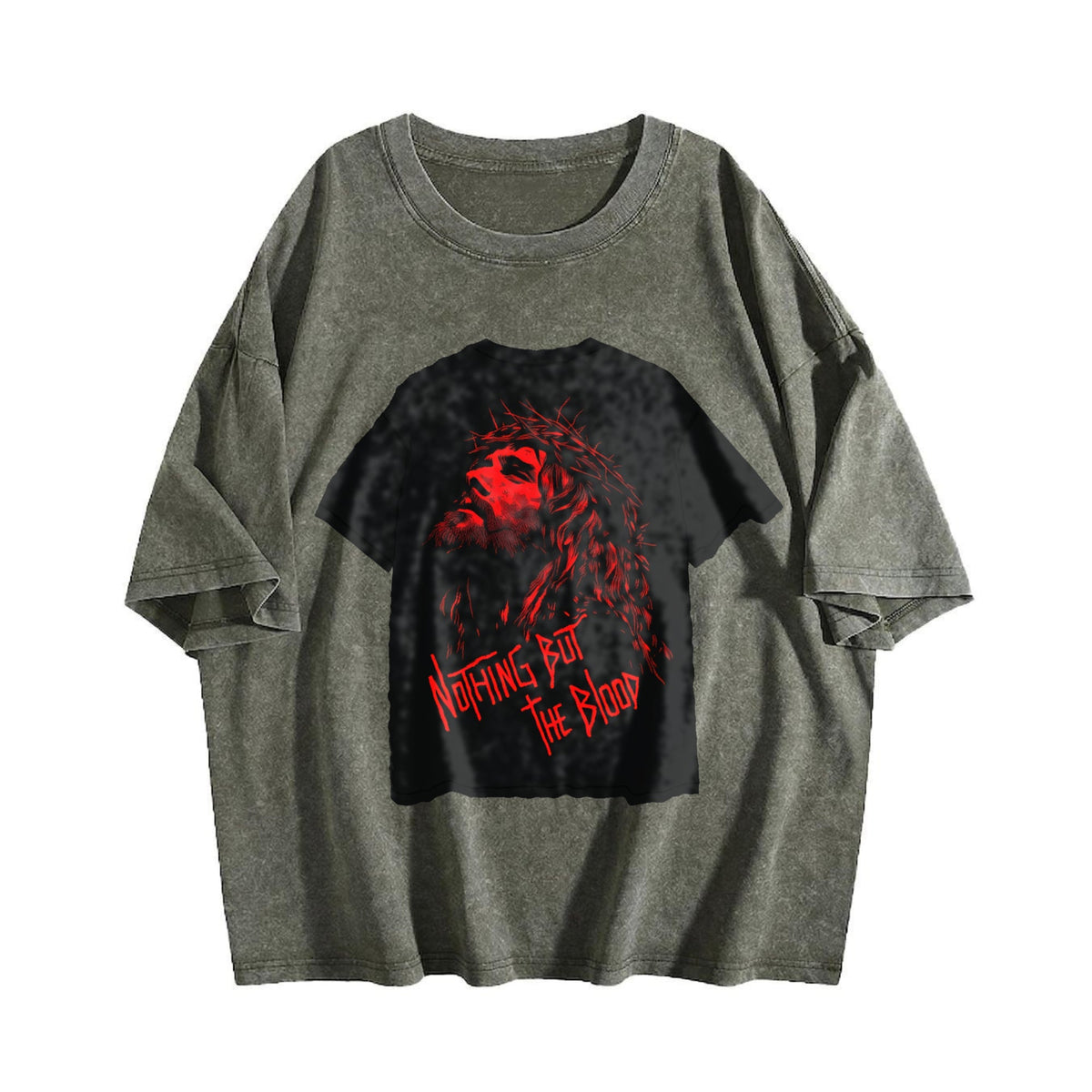 Christian Crown Of Thorns Vintage Washed T-Shirt product image 4