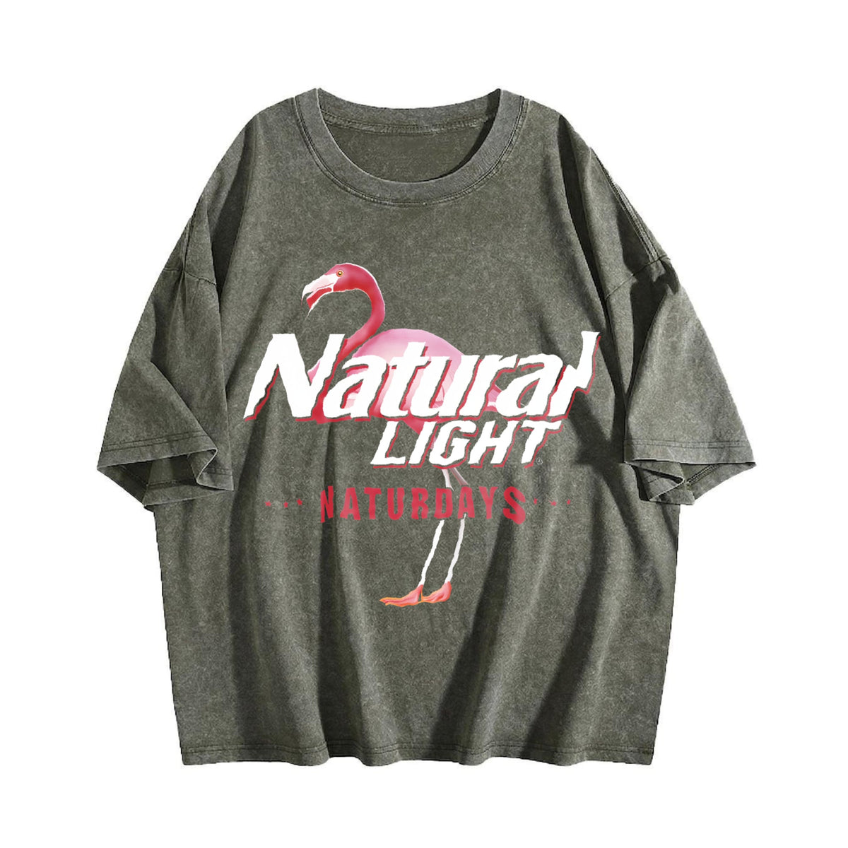 Natural Light Flamingo Vintage Washed T-Shirt product image 4