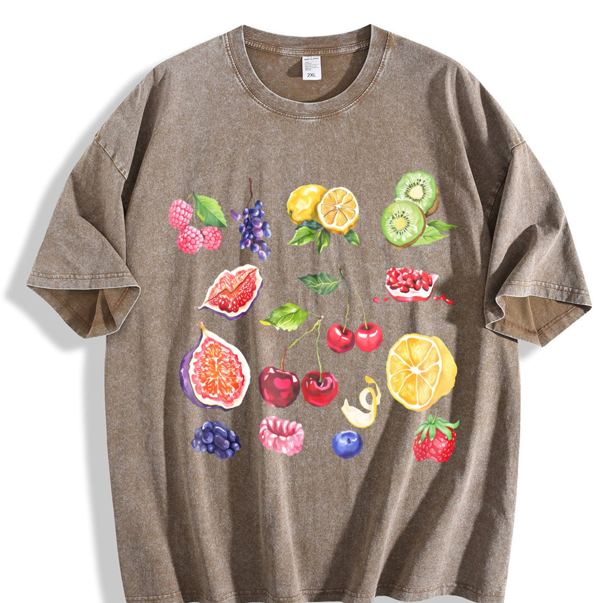 Fruits And Berries 90s Vintage Washed T-Shirt product image 3