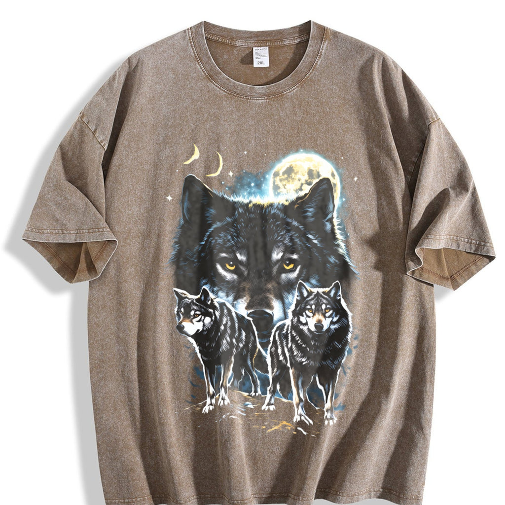 Wolf Spirit Classic 90s Vintage Washed T-Shirt product image 3