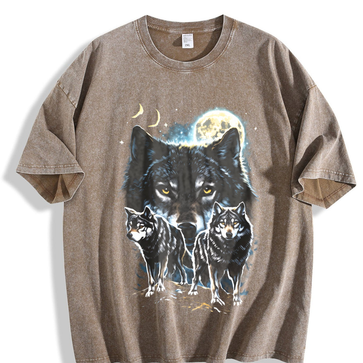 Wolf Spirit Classic 90s Vintage Washed T-Shirt product image 3