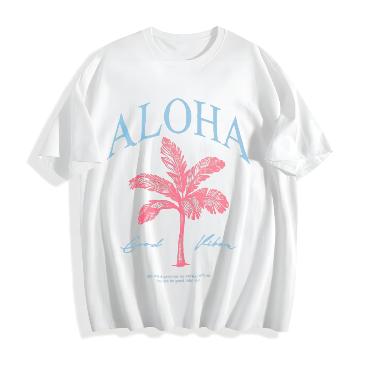 Aloha Tropical Palm Tree Cotton T-Shirt product image 2