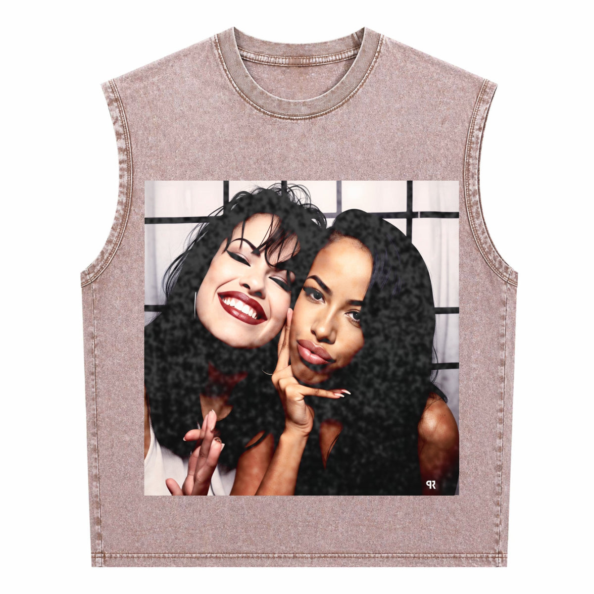 Selena And Aaliyah Men's Washed Tank Top