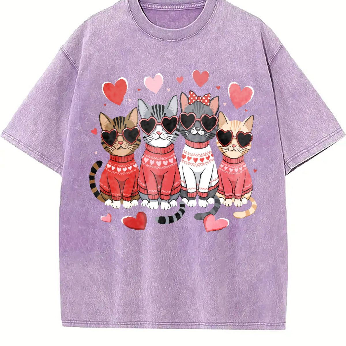 Valentine's Day : Winter A Cat With Heart-shaped Vintage product image 6