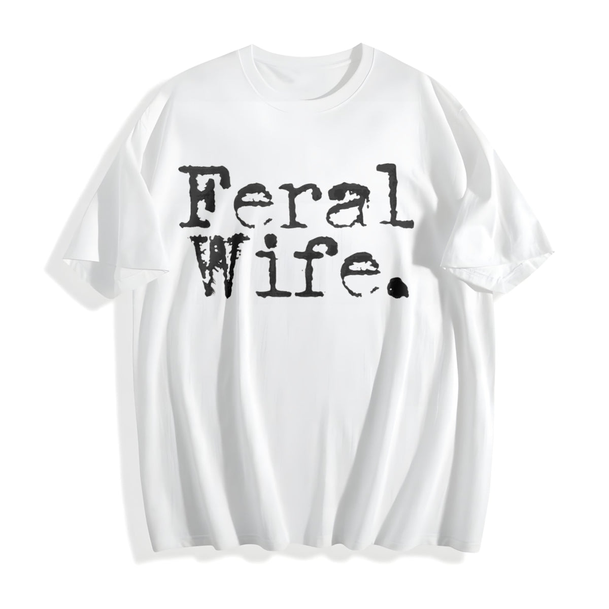 Feral Wife Funny Cotton T-Shirt product image 2