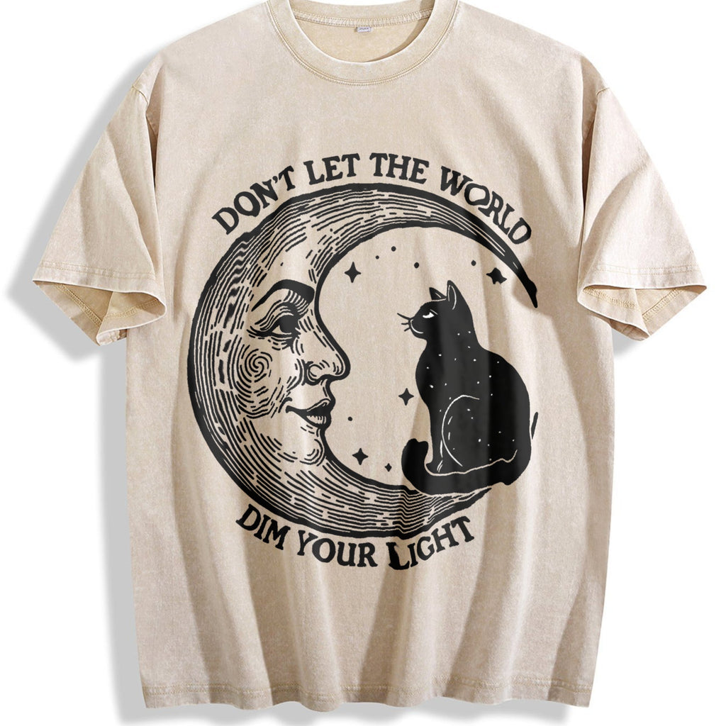 Don't Let The World Dim Your Light Moon And Cat Water product image 1