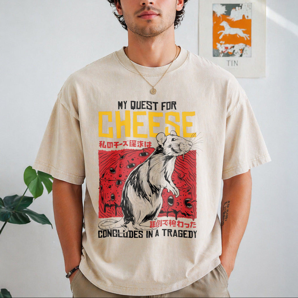 My Quest For Cheese Vintage Washed T-Shirt product image 1