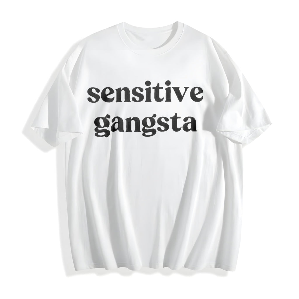 Funny Sensitive Gang Slogan - Brown With Cotton T-Shirt product image 2