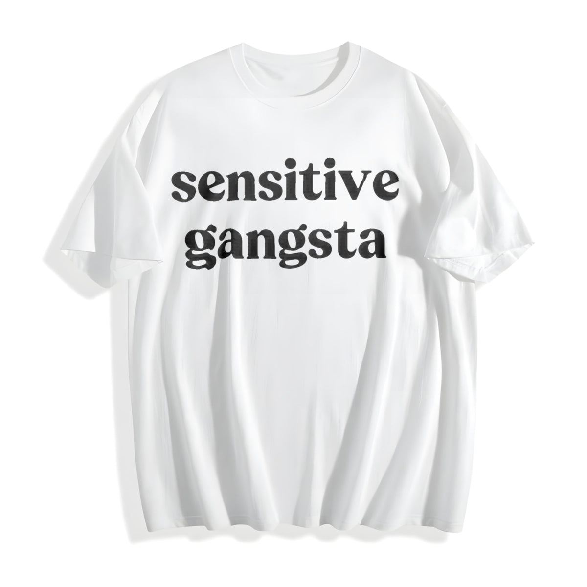 Funny Sensitive Gang Slogan - Brown With Cotton T-Shirt product image 2