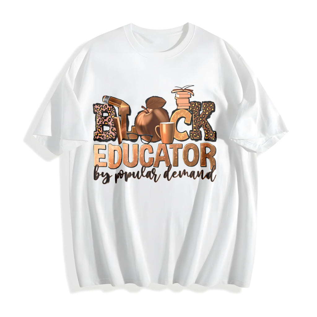 Black Educator Cotton T-Shirt product image 2