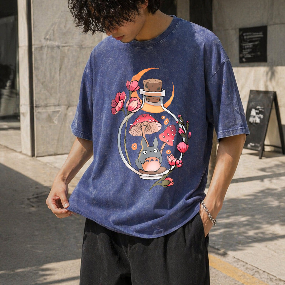 Totoro Mushroom Vintage Washed T-Shirt product image 8