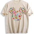 Floral Mouse Head Vintage Washed T-Shirt product image 1