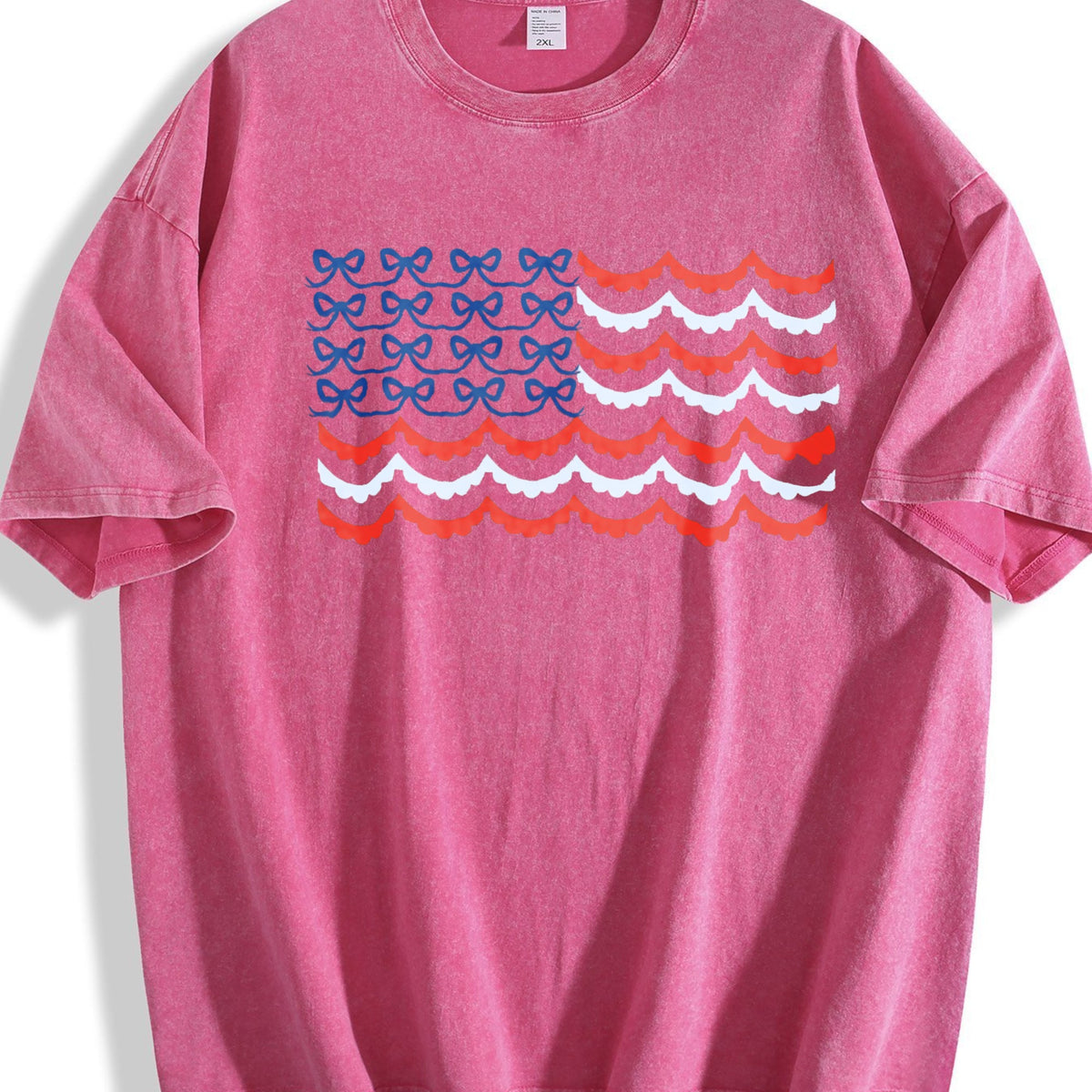 USA Bow Coquette Vintage Washed T-Shirt product image 7