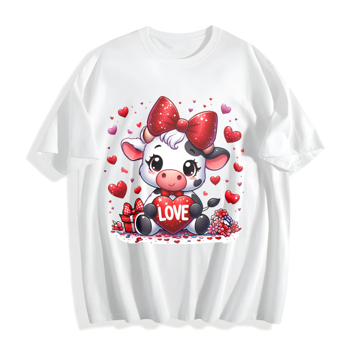 Winter Clothes Cow Wearing Diamond Bow Love Spring Cotton product image 2