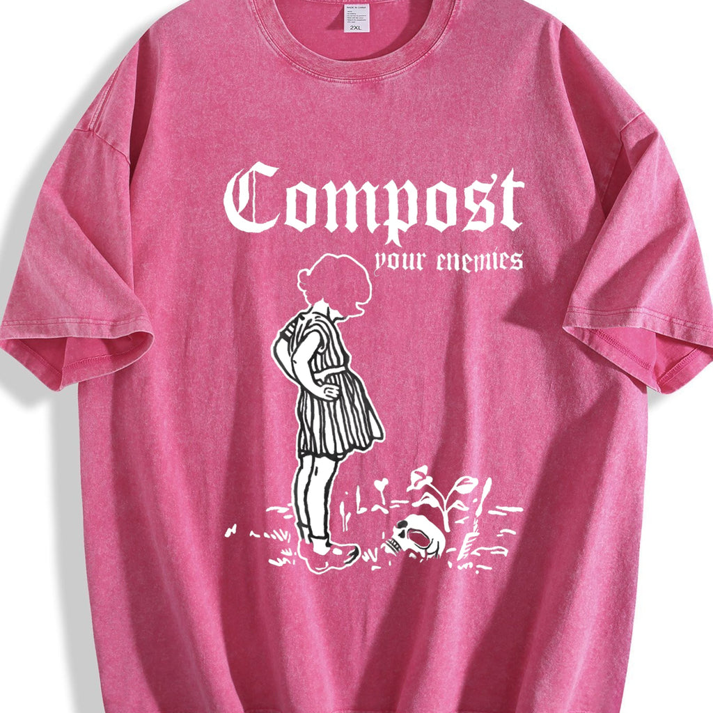 Compost Your Enemies Skeleton Vintage Washed T-Shirt product image 5