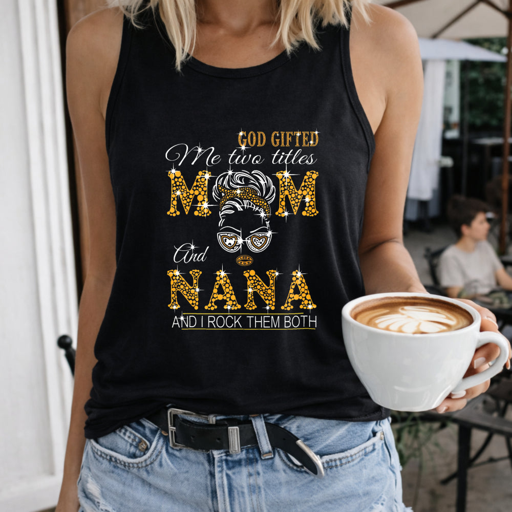 Mom & Nana - White Summer & Spring With Fun Women's Tank Top