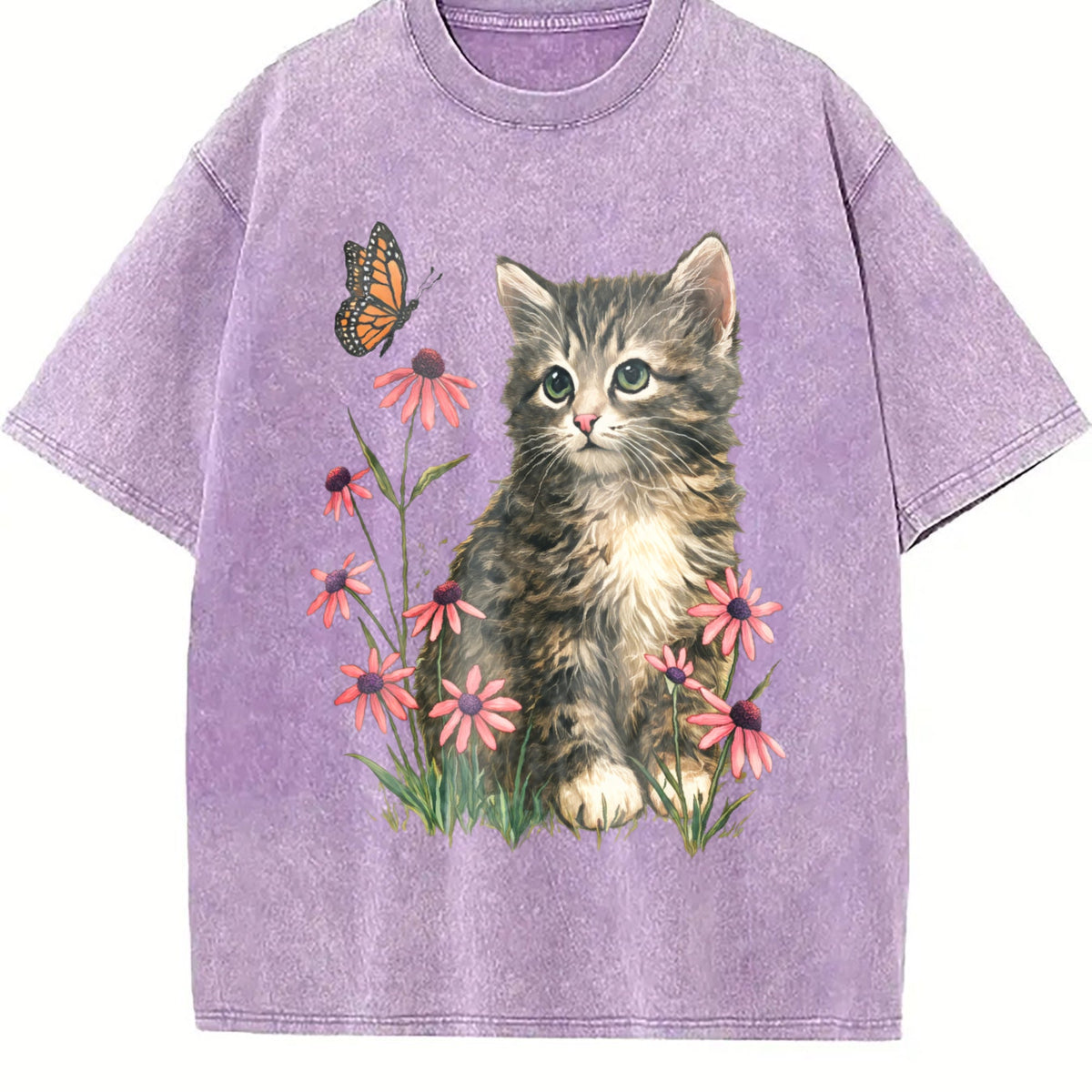 Kitten Vintage Washed T-Shirt product image 6
