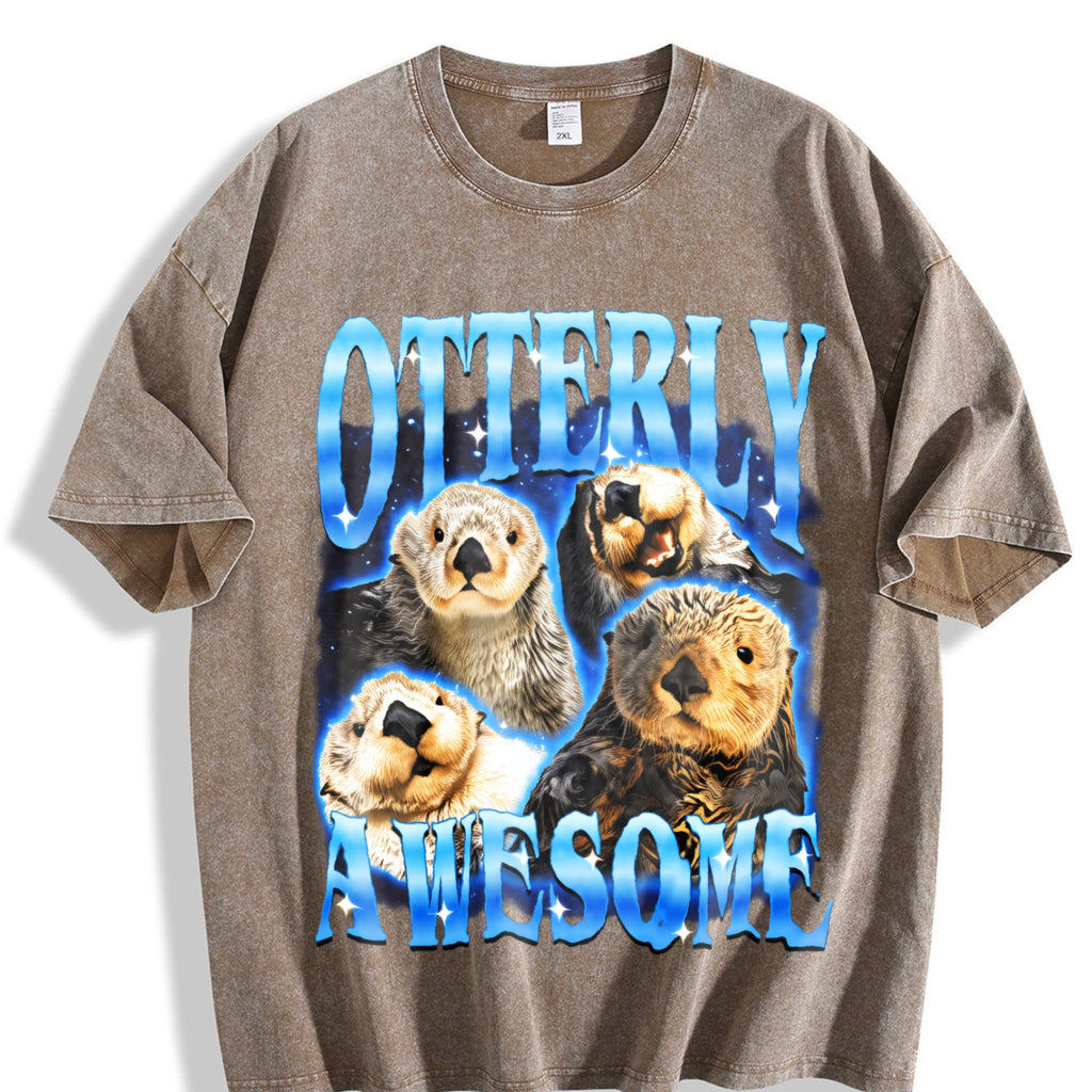 Otterly Awesome Vintage Washed T-Shirt product image 3