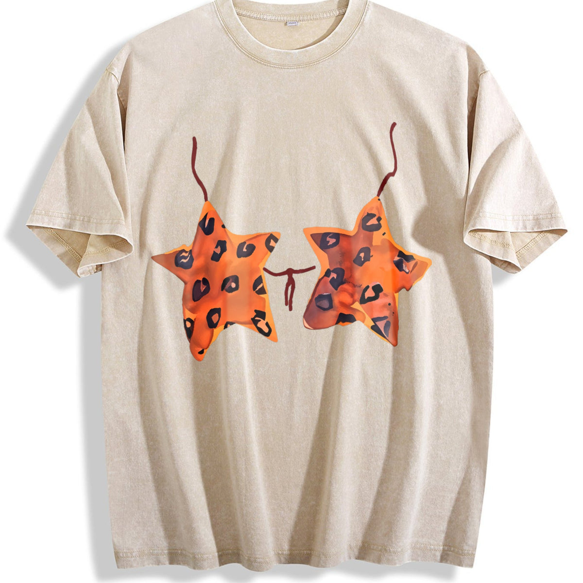 Leopard Star Vintage Washed T-Shirt product image 1