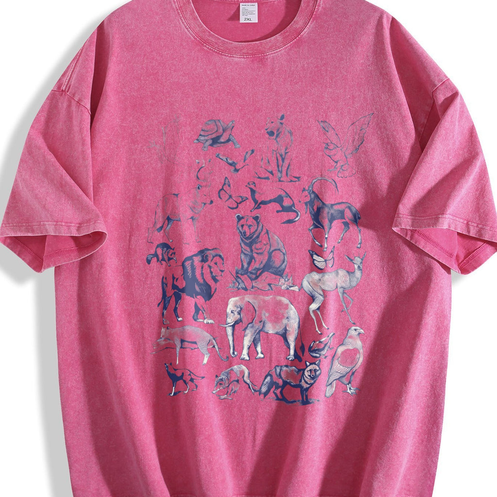 Wild Animals Vintage Washed T-Shirt product image 7