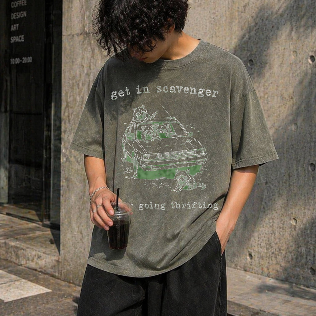 Get In Scavenger Thrifting Vintage Washed T-Shirt product image 4