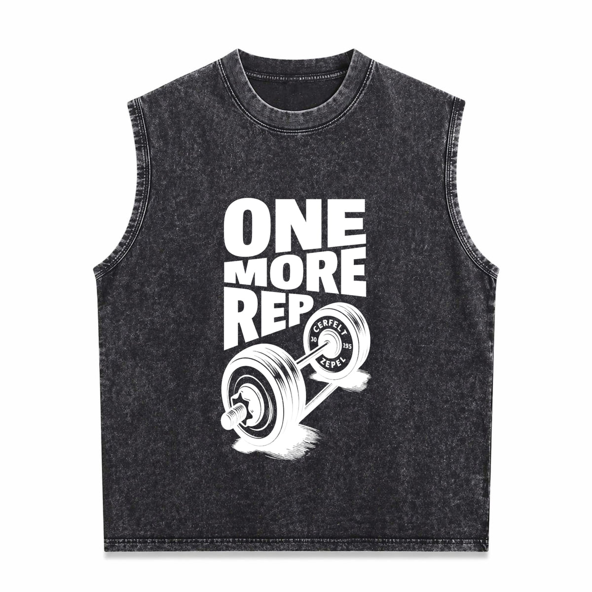 Funny Gym Workout - One More Rep Weightlifting Men's Washed Tank Top