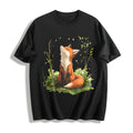Autumn A Spring Floral And Fox Cotton T-Shirt product image 1