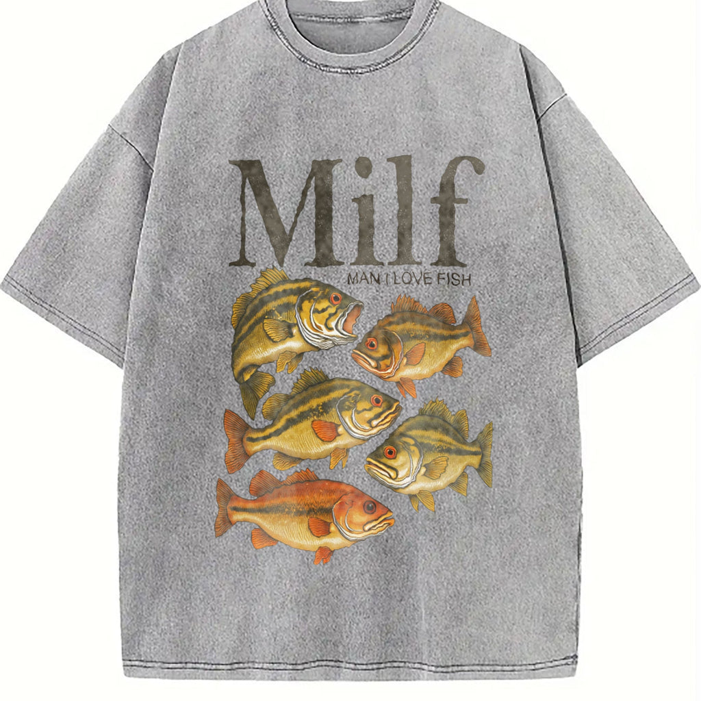 Man I Love Fisht Vintage Washed T-Shirt product image 5