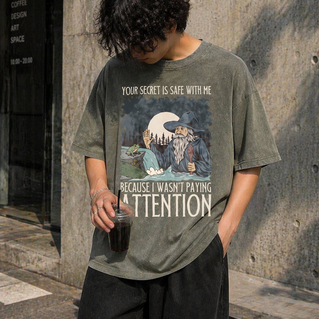 Your Secret Is Safe With Me Vintage Washed T-Shirt product image 4