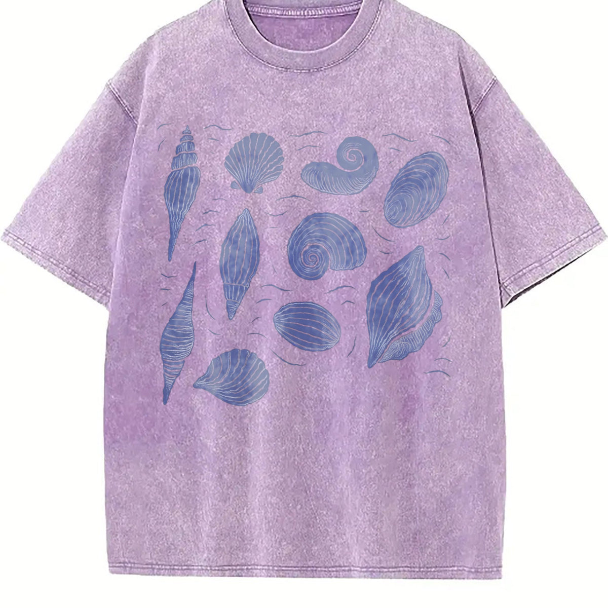 Shells Ocean 90s Vintage Washed T-Shirt product image 6