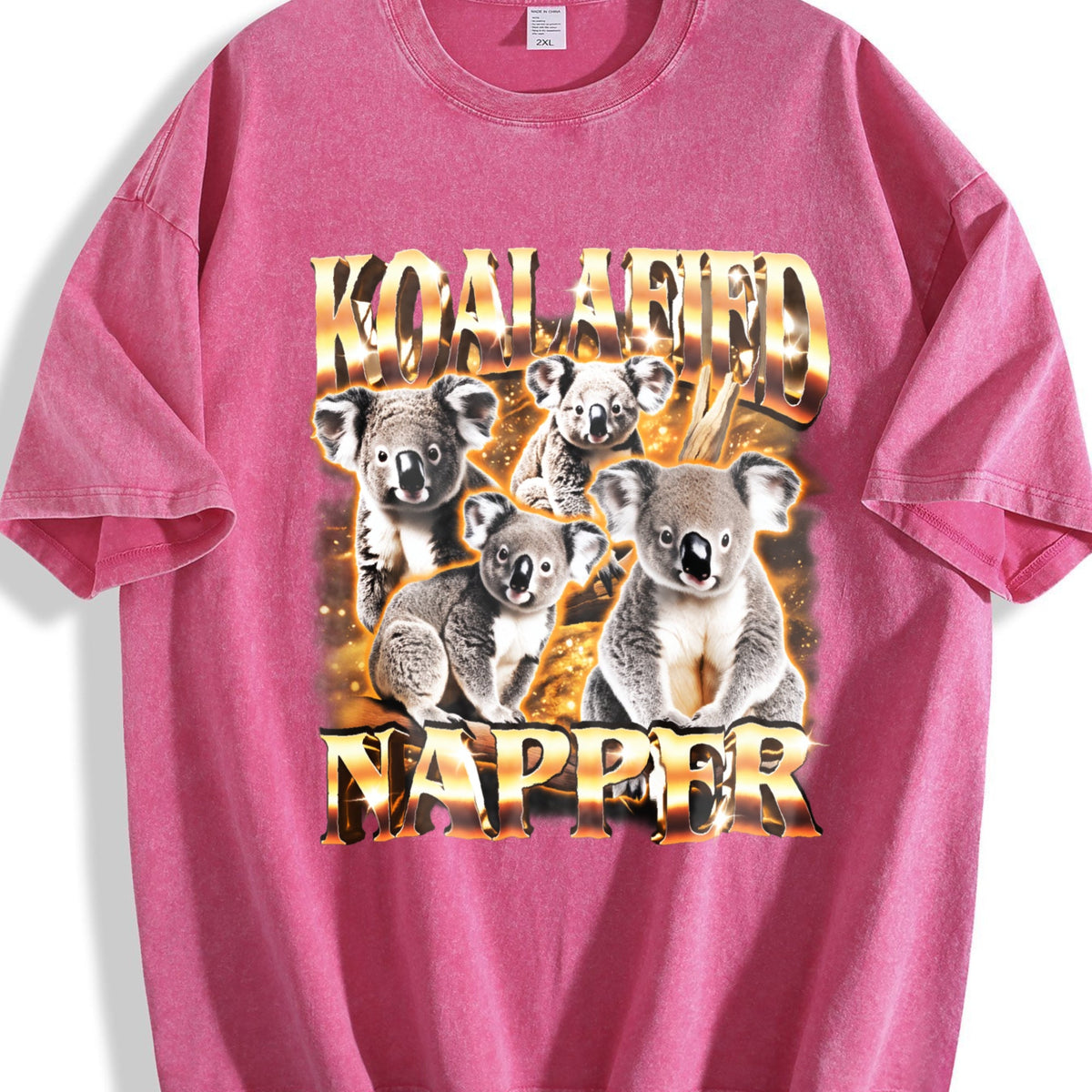 Koalafied Napper Funny Meme Vintage Washed T-Shirt product image 7