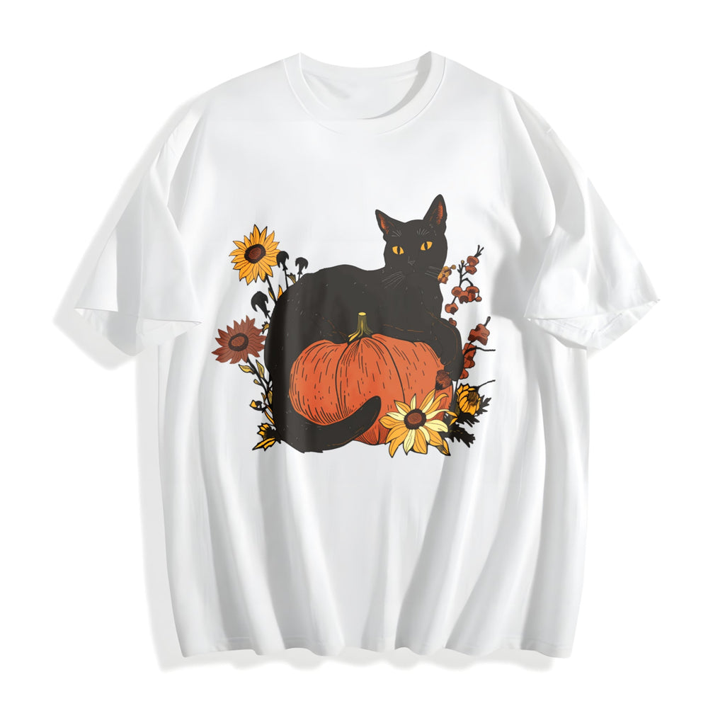 Halloween Holiday Summer Animal Cat Floral Pumpkin product image 2