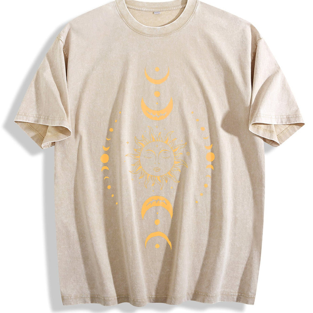 Moon And Sun Vintage Washed T-Shirt product image 1