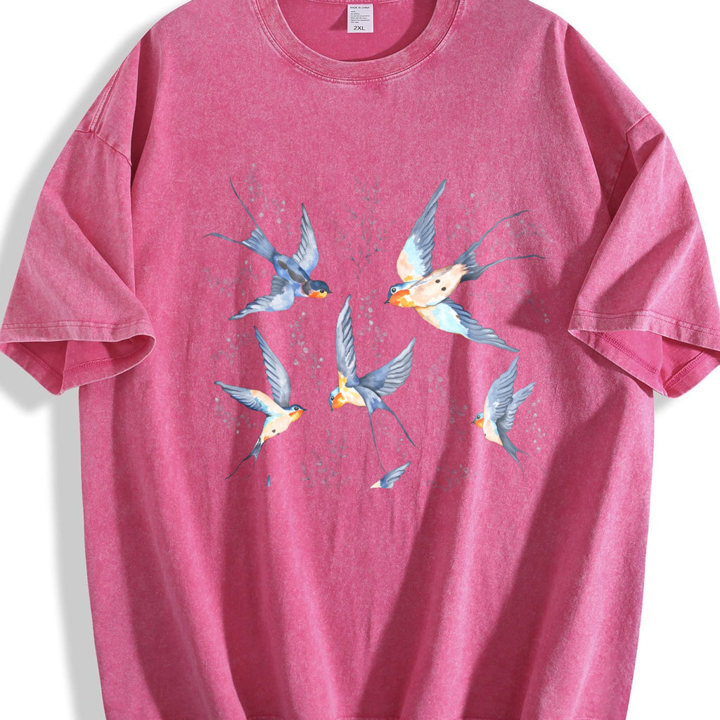 Birds 90s Vintage Washed T-Shirt product image 7