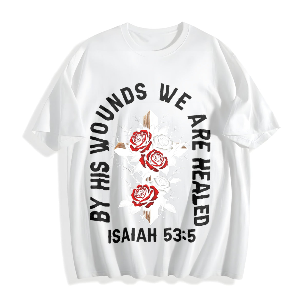 Saved By Grace Christian Cotton T-Shirt product image 2