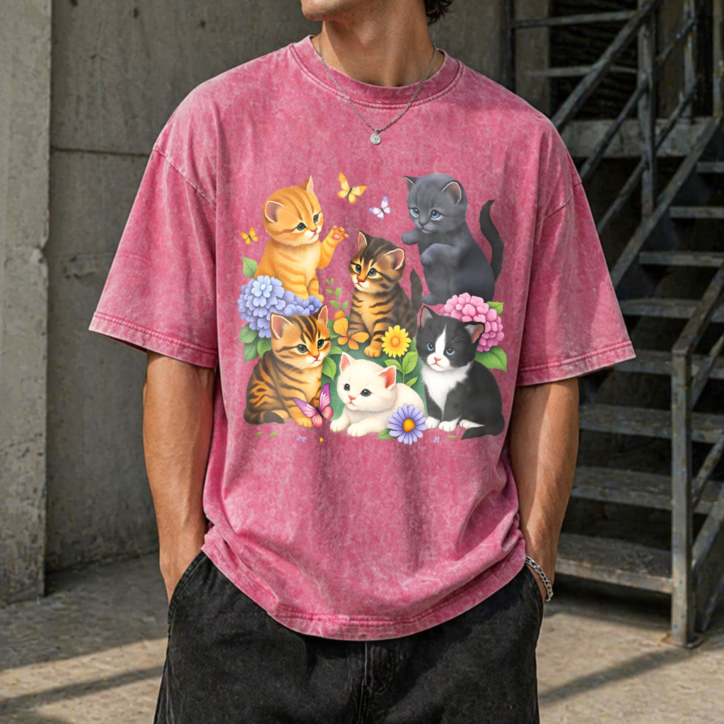 Kitten Vintage Washed T-Shirt product image 7