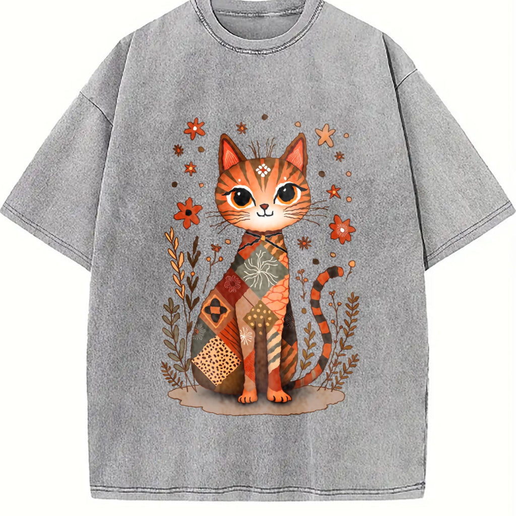 Cat - Stretch Vintage Washed T-Shirt product image 5