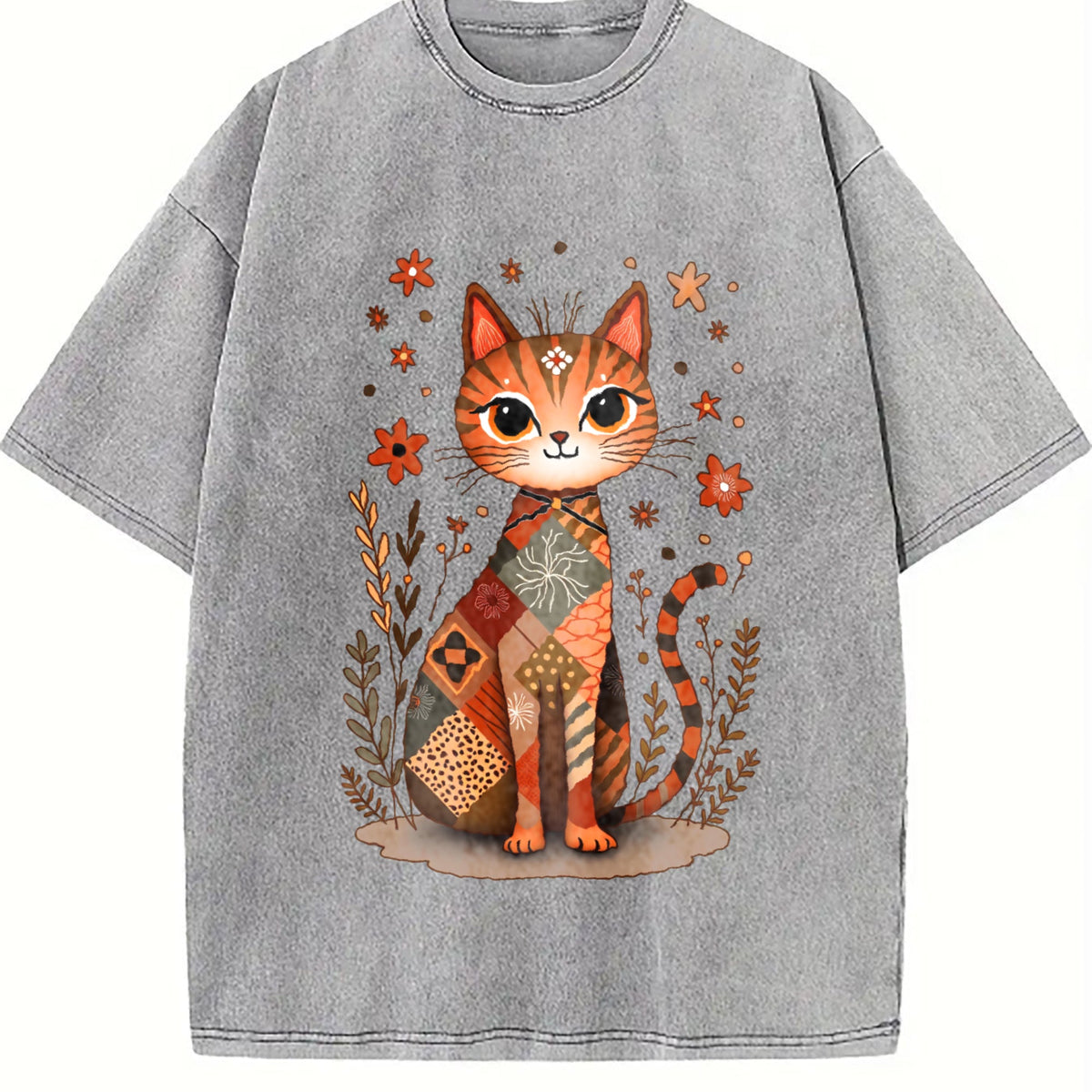 Cat - Stretch Vintage Washed T-Shirt product image 5